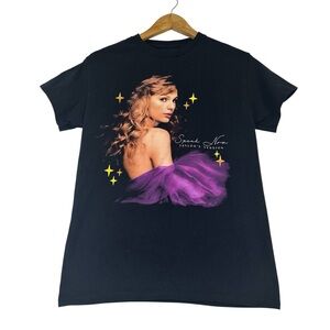 Taylor Swift Black and  Purple SPEAK NOW Graphic Tee Taylor’s Version